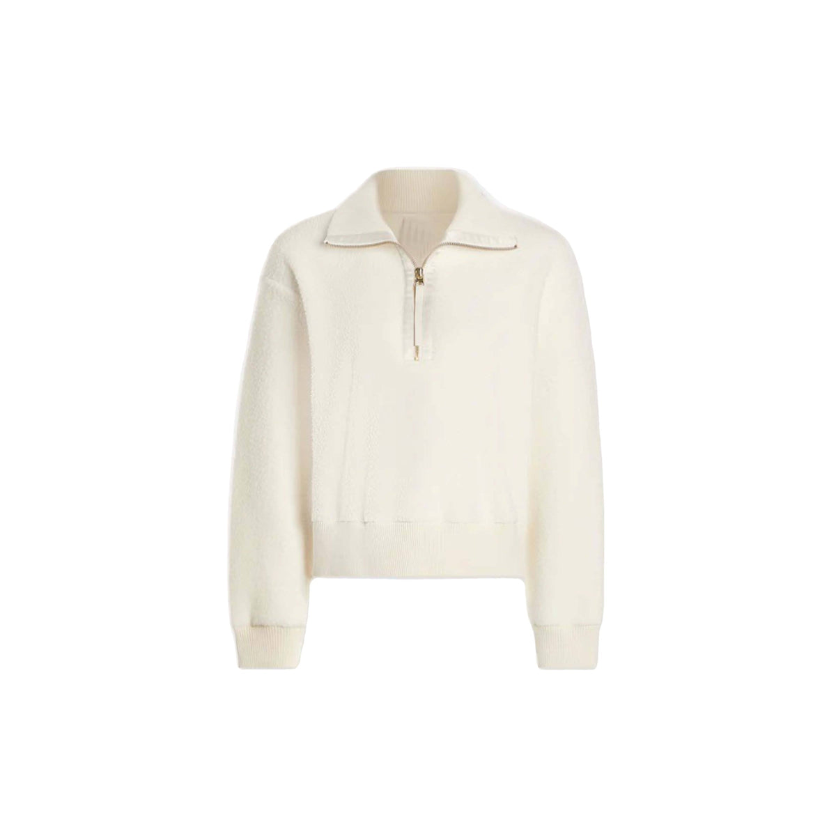 Zip Pullover weiß