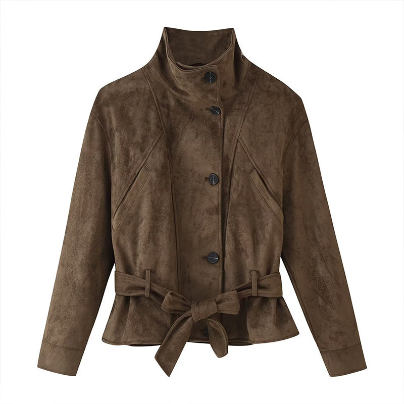Damen Stehkragen Jacke