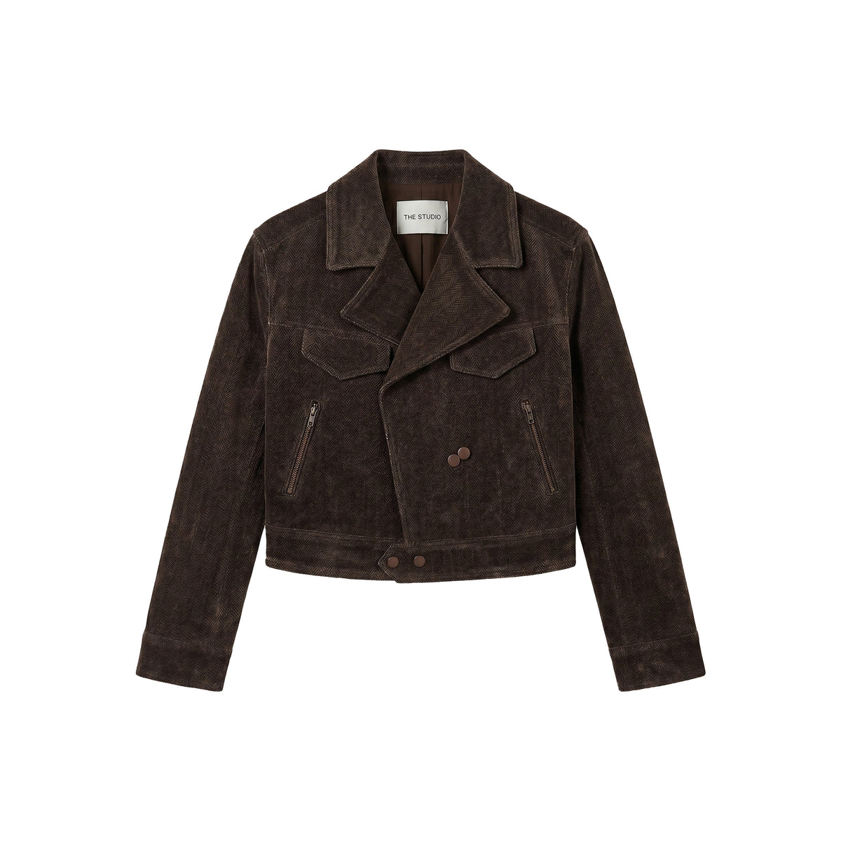 Wolljacke dunkelbraun