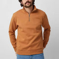 Zip Sweater braun